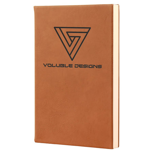 Rawhide Laserable Leatherette Journal with Lined Notepad 5 1/4" x 8 1/4" - Etchified - GearOne - GFT654