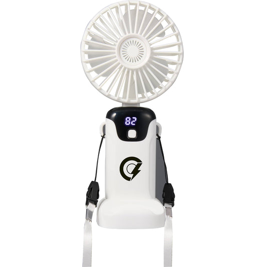 Rechargeable 100% RABS Personal LED Fan - Etchified - Etchified - SM-1412WH