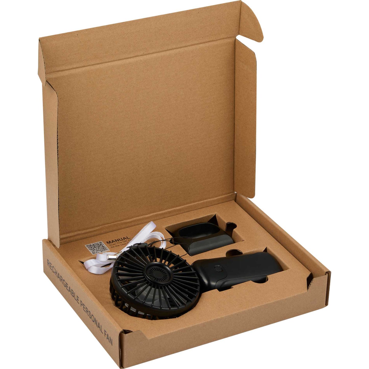 Rechargeable 100% RABS Personal LED Fan - Etchified - Etchified - SM-1412WH