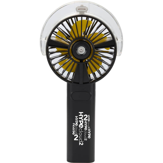 Rechargeable Portable LED Fan with Water Mist - Etchified - Etchified - SM-1418BK