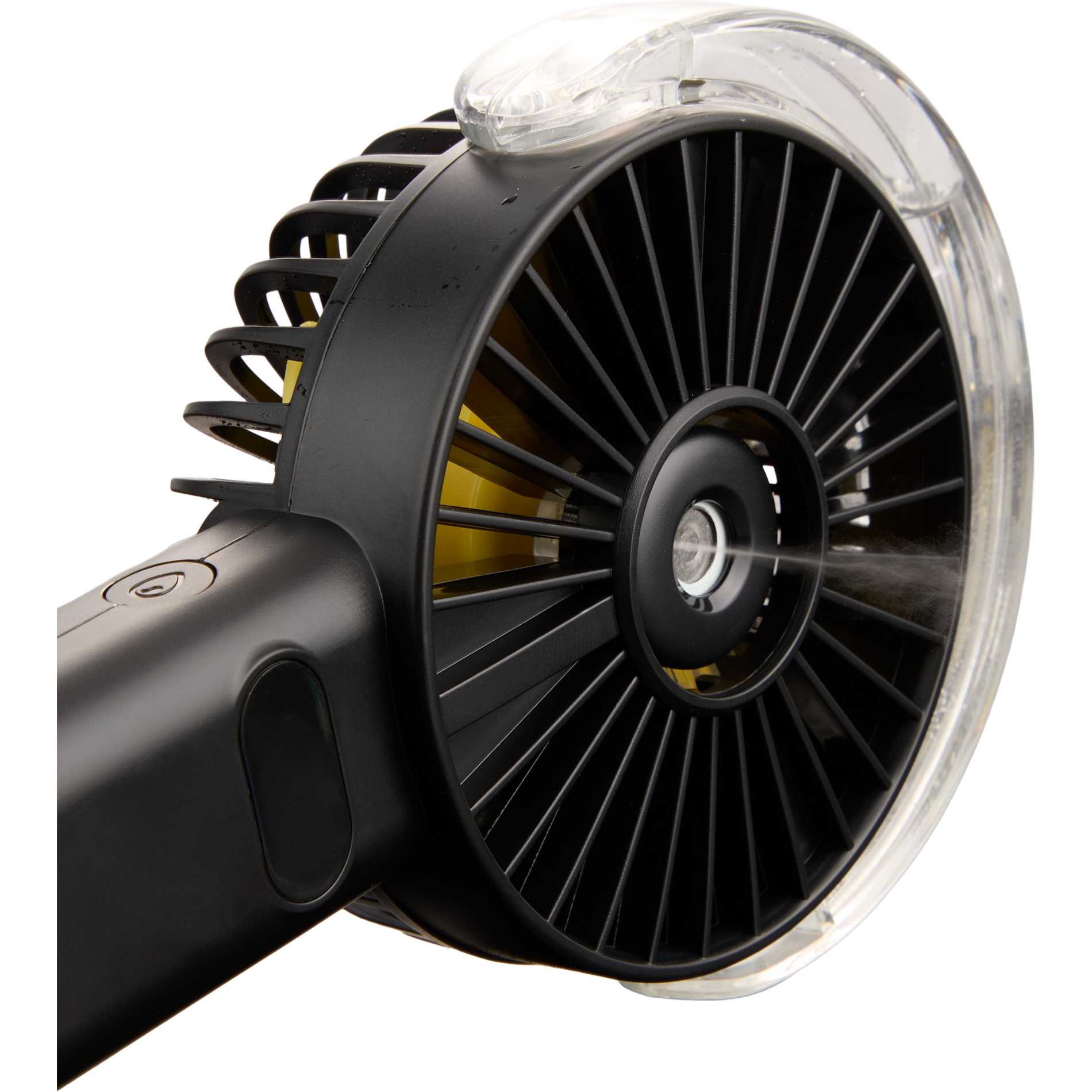 Rechargeable Portable LED Fan with Water Mist - Etchified - Etchified - SM-1418BK