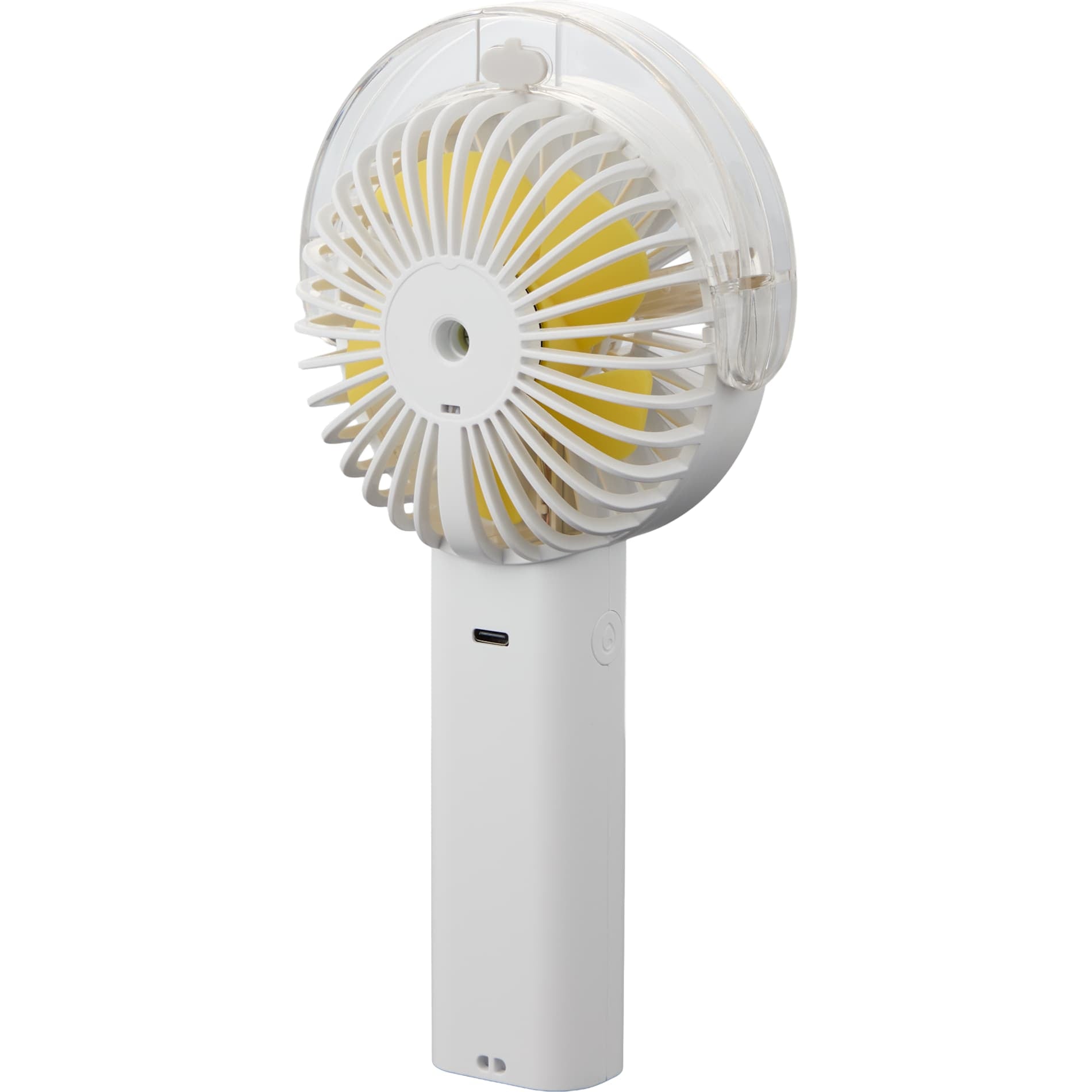 Rechargeable Portable LED Fan with Water Mist - Etchified - Etchified - SM-1418WH