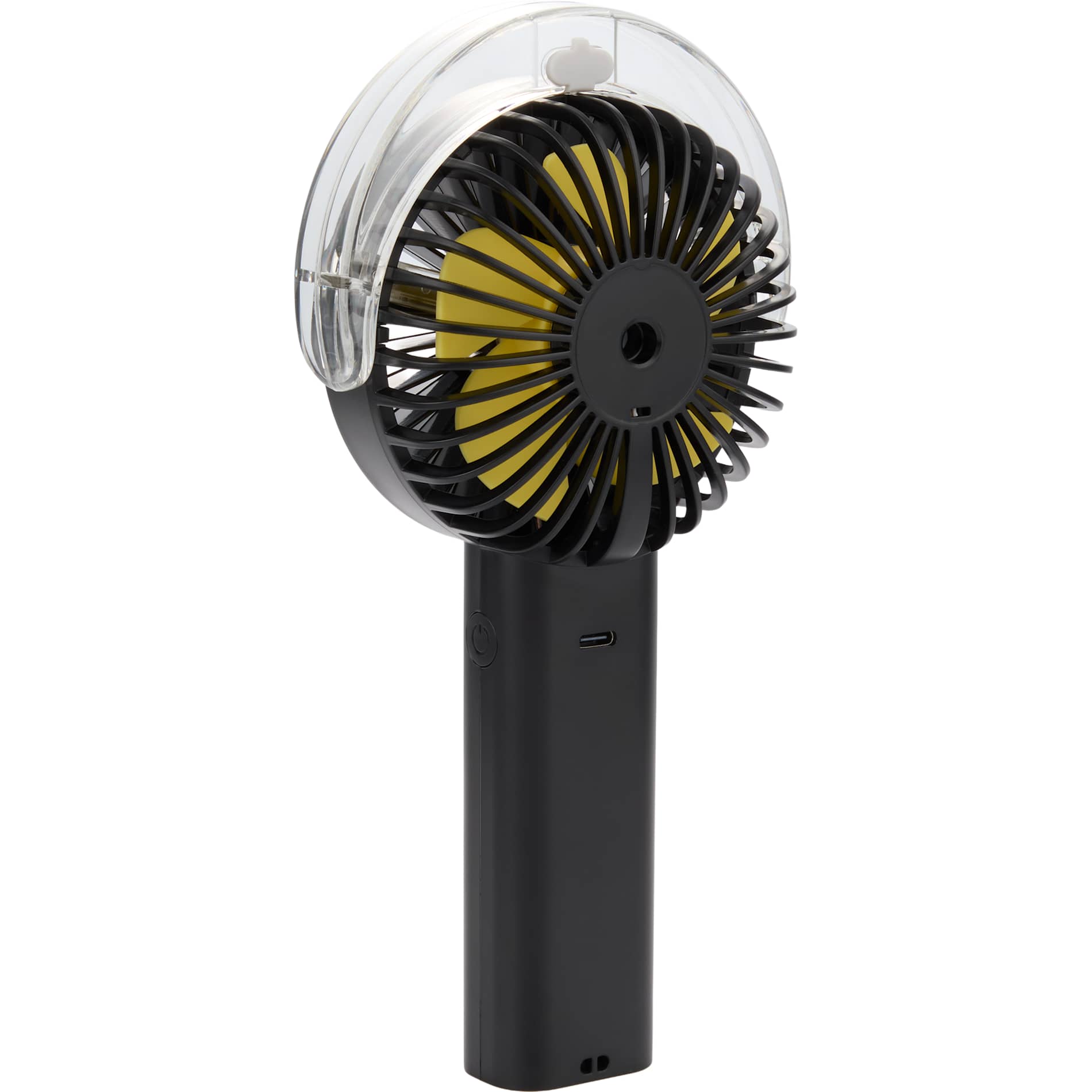 Rechargeable Portable LED Fan with Water Mist - Etchified - Etchified - SM-1418WH