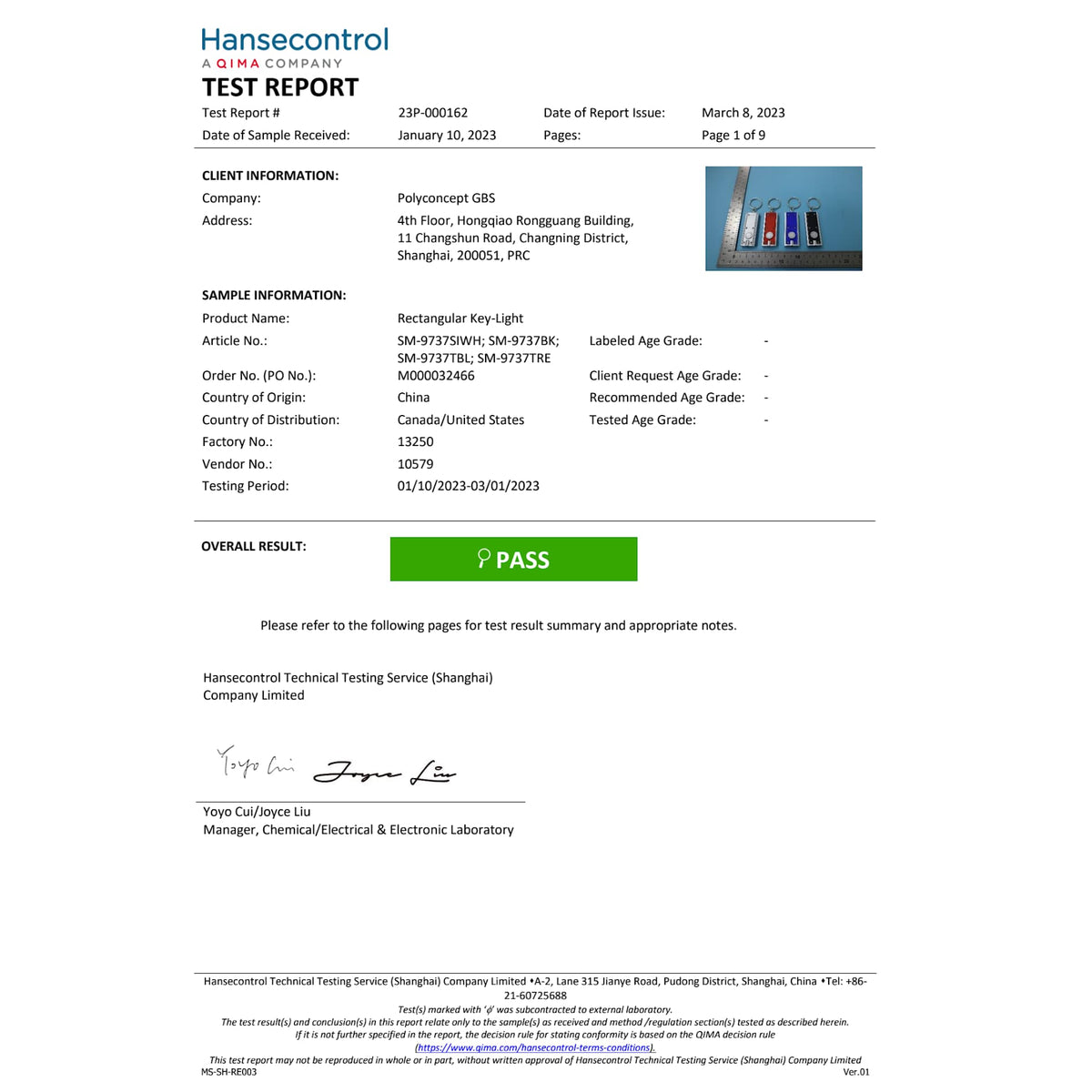 Rectangular Key - Light - Etchified - Etchified - SM-9737BK