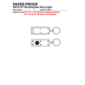 Rectangular Key - Light - Etchified - Etchified - SM-9737BK