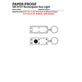 Rectangular Key - Light - Etchified - Etchified - SM-9737BK