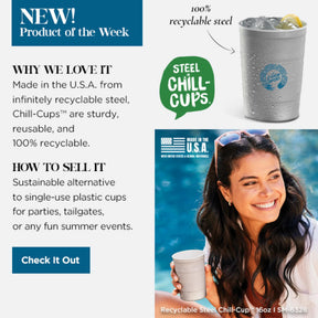 Recyclable Steel Chill - Cups™ 16oz - Etchified - Etchified - SM-6328GR