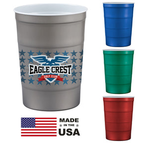 Recyclable Steel Chill - Cups™ 16oz - Etchified - Etchified - SM-6328GR