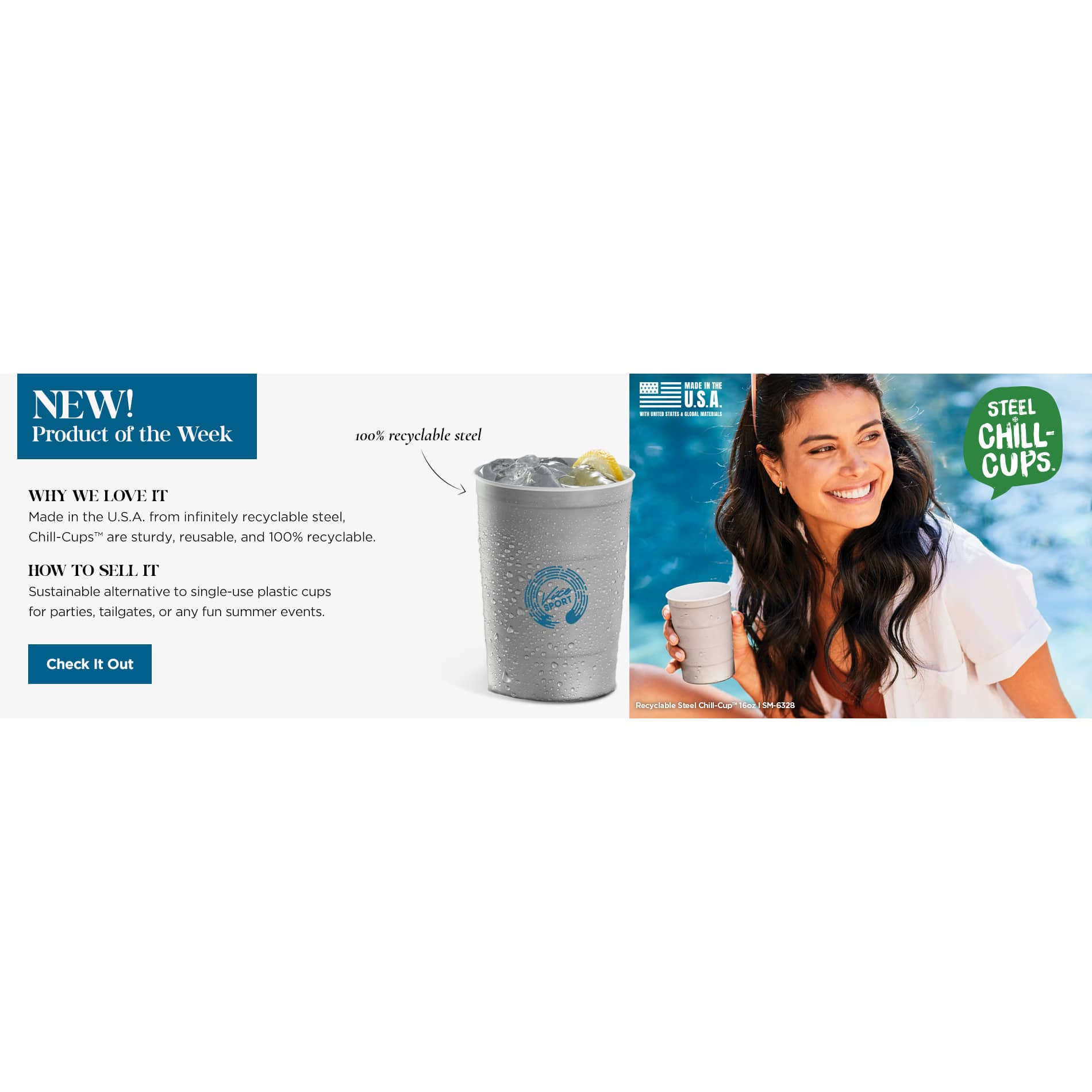Recyclable Steel Chill - Cups™ 16oz - Etchified - Etchified - SM-6328GR