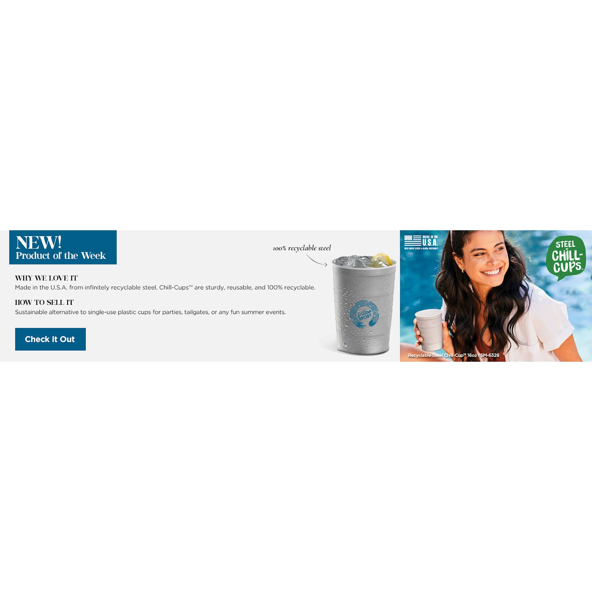 Recyclable Steel Chill - Cups™ 16oz - Etchified - Etchified - SM-6328GR
