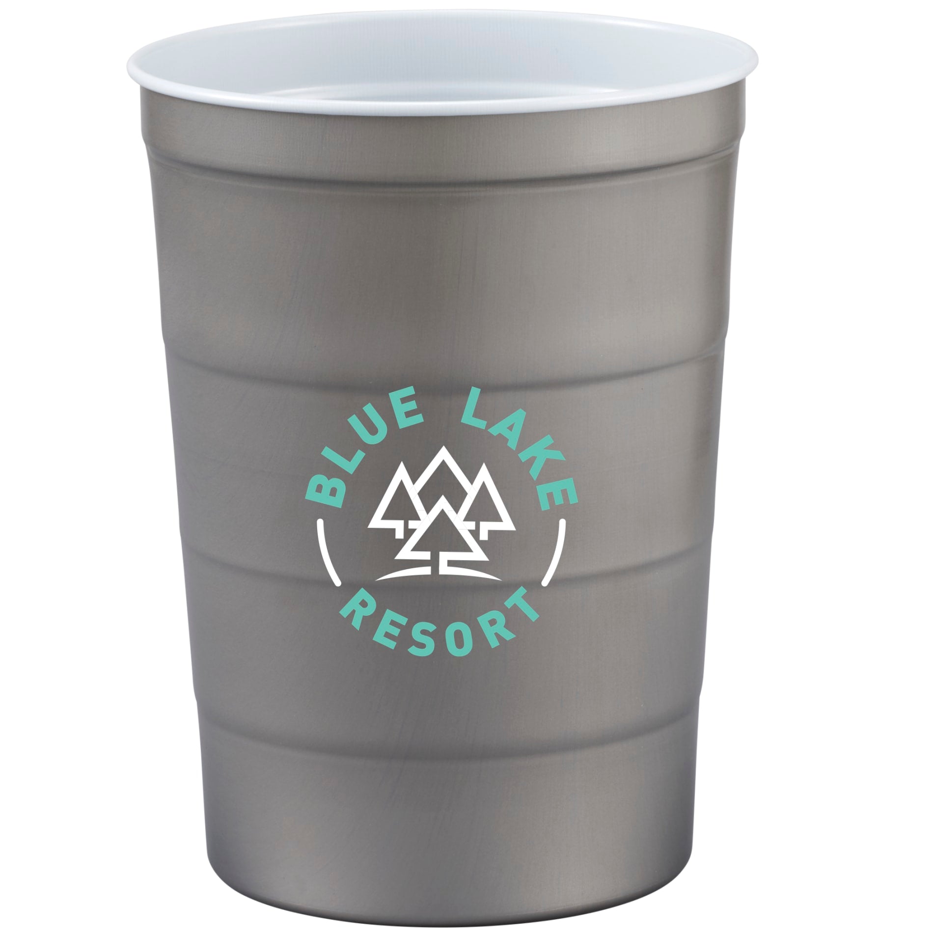 Recyclable Steel Chill - Cups™ 16oz - Etchified - Steel Chill - Cups - SM-6328GY