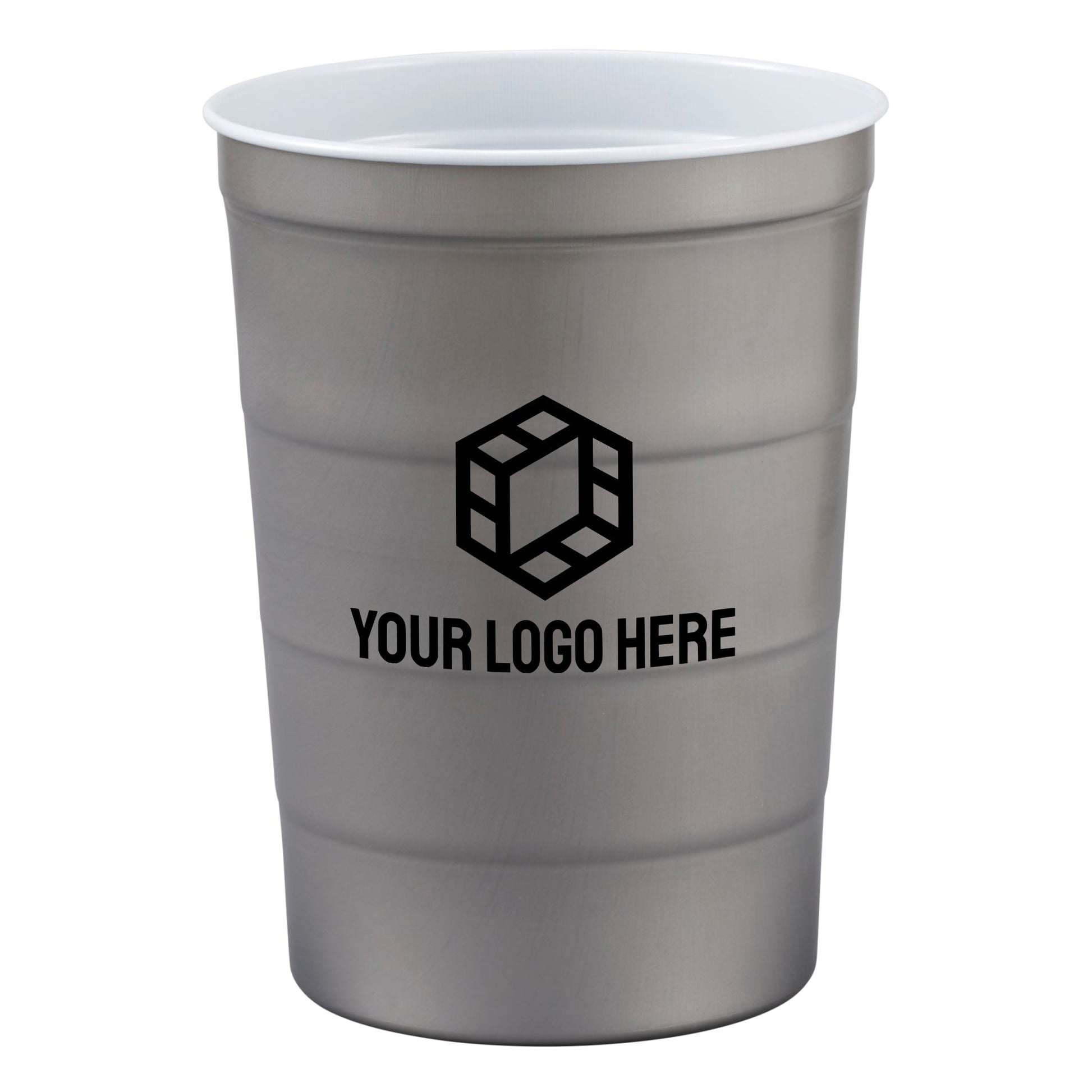 Recyclable Steel Chill - Cups™ 16oz - Etchified - Steel Chill - Cups - SM-6328GY