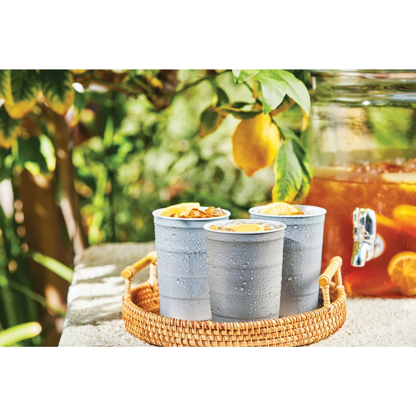 Recyclable Steel Chill - Cups™ 16oz - Etchified - Steel Chill - Cups - SM-6328GY