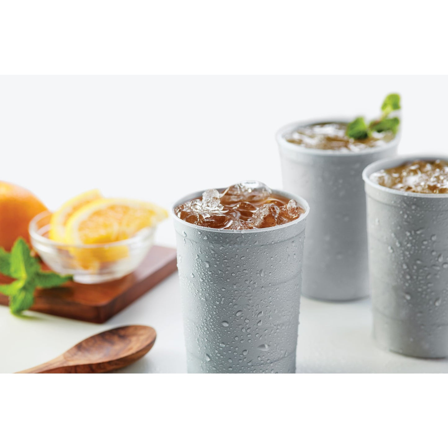 Recyclable Steel Chill - Cups™ 16oz - Etchified - Steel Chill - Cups - SM-6328GY