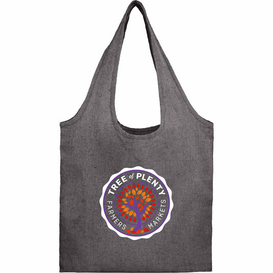 Recycled 5oz Cotton Twill Shopper Tote - Etchified - Etchified - SM-5234BK