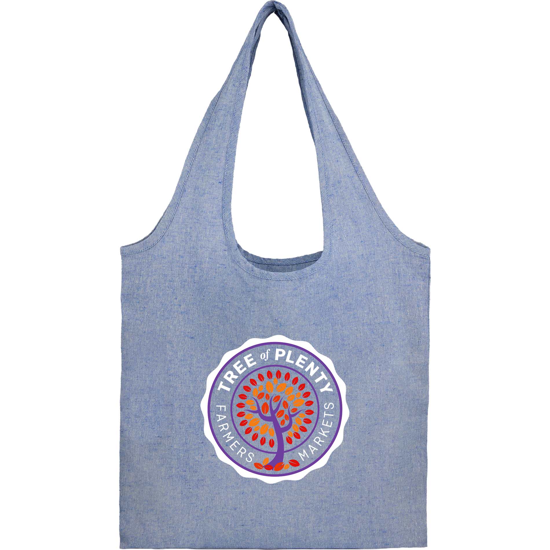 Recycled 5oz Cotton Twill Shopper Tote - Etchified - Etchified - SM-5234BL