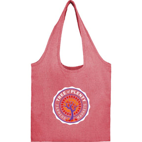 Recycled 5oz Cotton Twill Shopper Tote - Etchified - Etchified - SM-5234RD