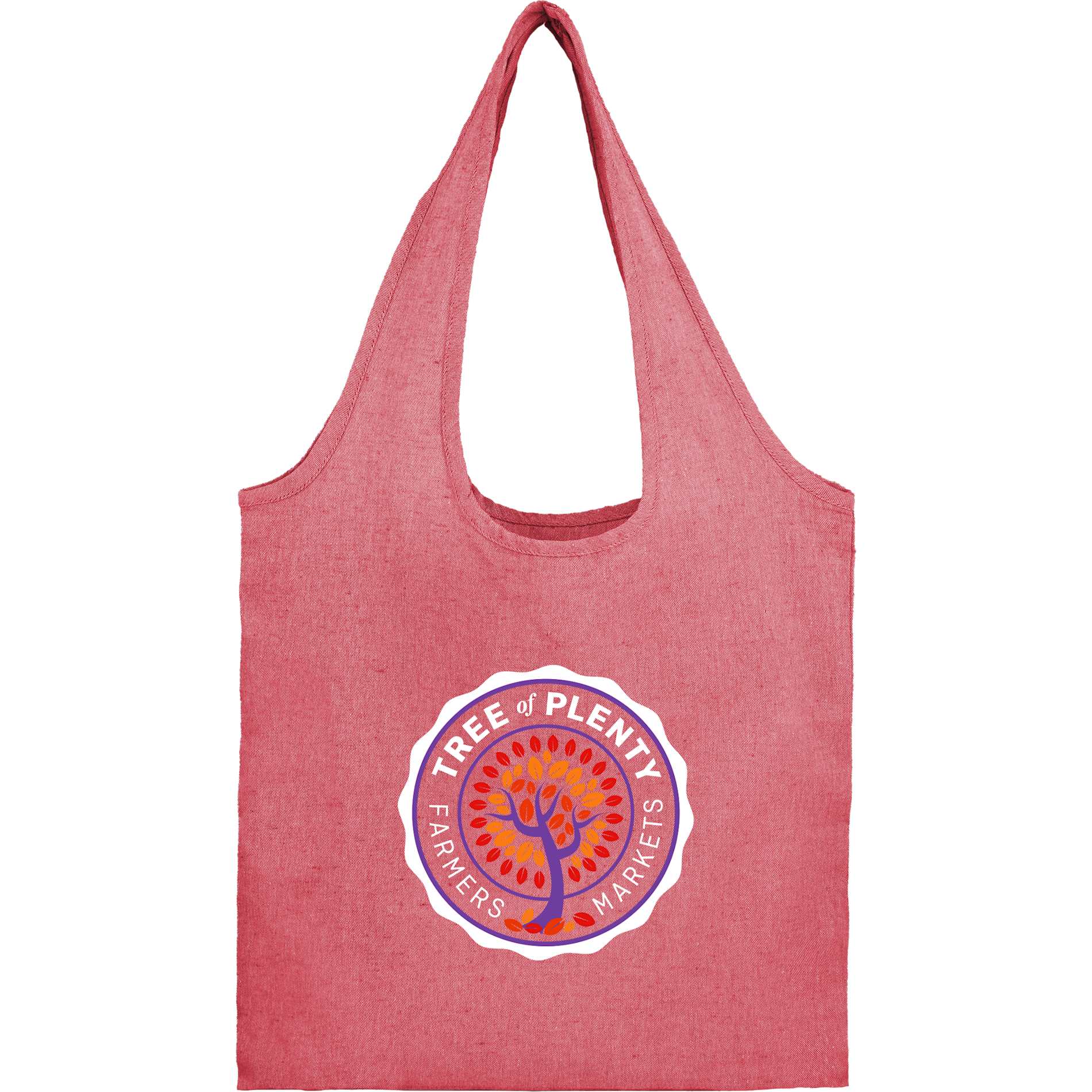 Recycled 5oz Cotton Twill Shopper Tote - Etchified - Etchified - SM-5234RD