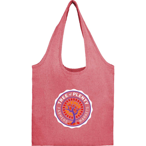 Recycled 5oz Cotton Twill Shopper Tote - Etchified - Etchified - SM-5234RD