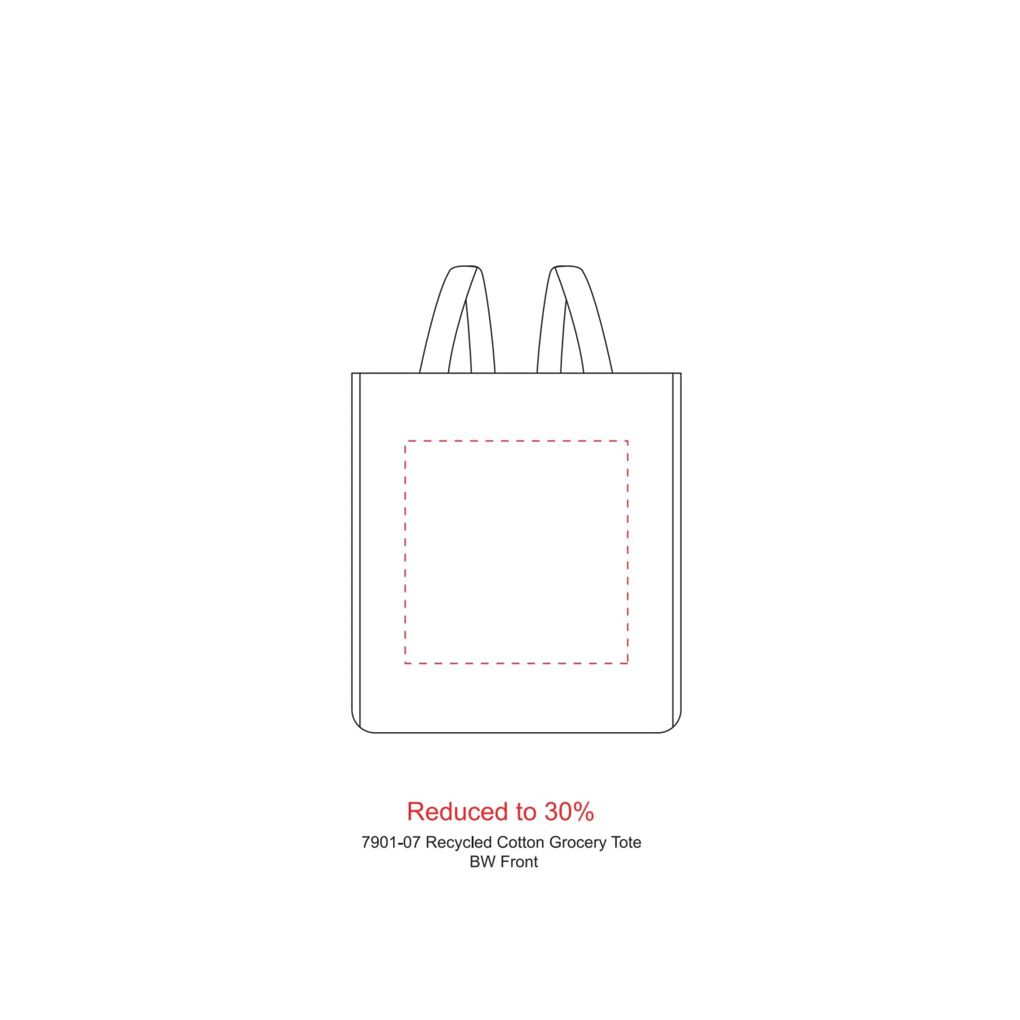 Recycled Cotton Grocery Tote - Etchified - Etchified - 7901-07MT