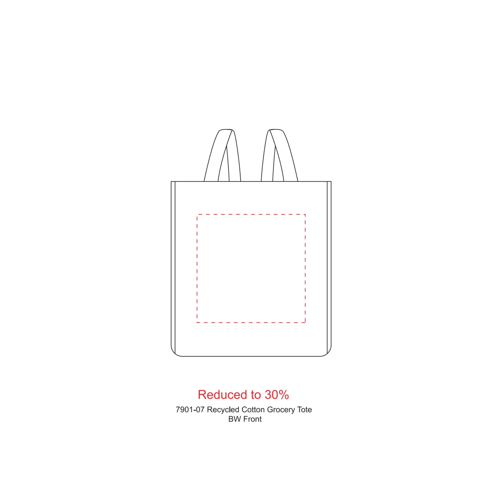 Recycled Cotton Grocery Tote - Etchified - Etchified - 7901-07MT