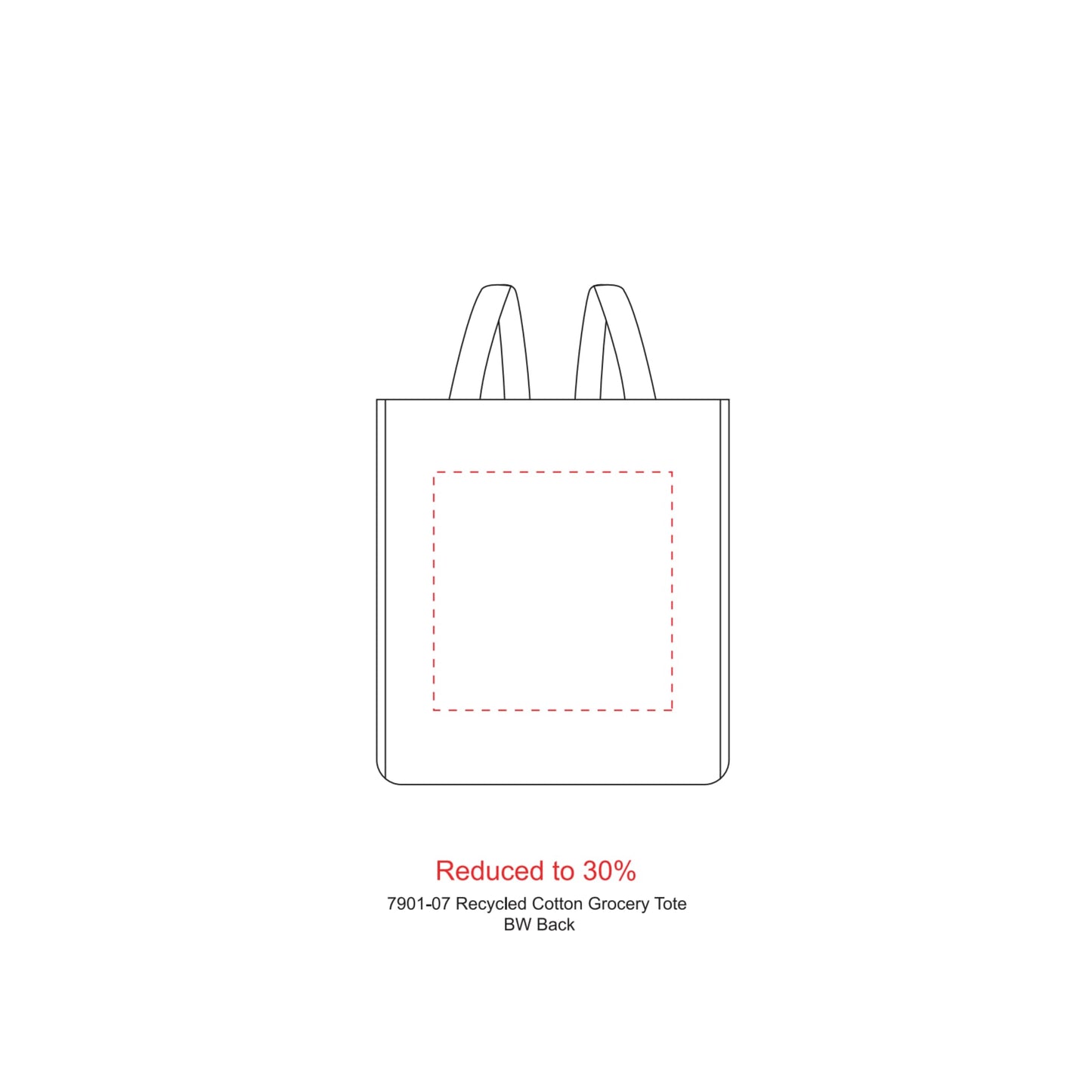 Recycled Cotton Grocery Tote - Etchified - Etchified - 7901-07MT