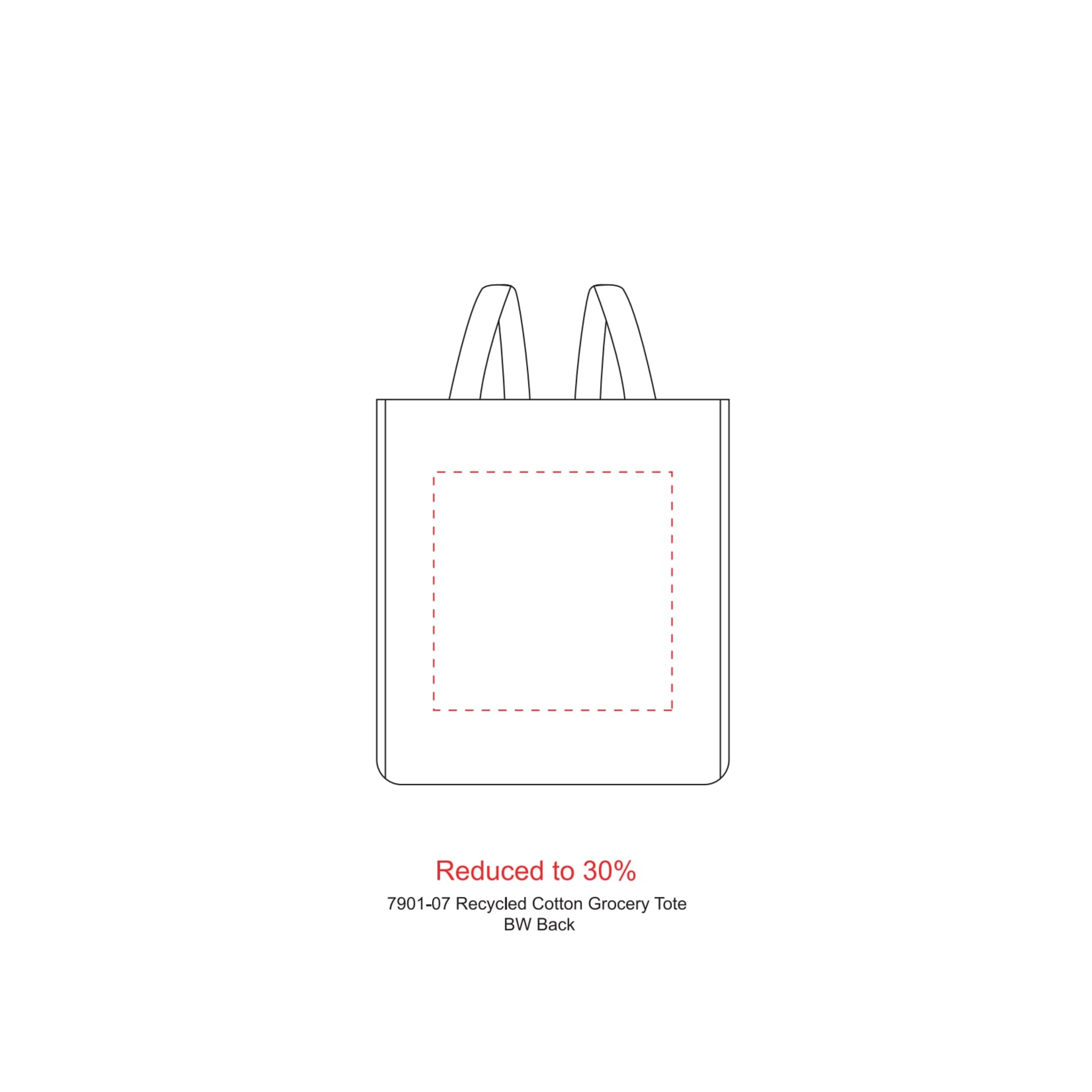Recycled Cotton Grocery Tote - Etchified - Etchified - 7901-07MT