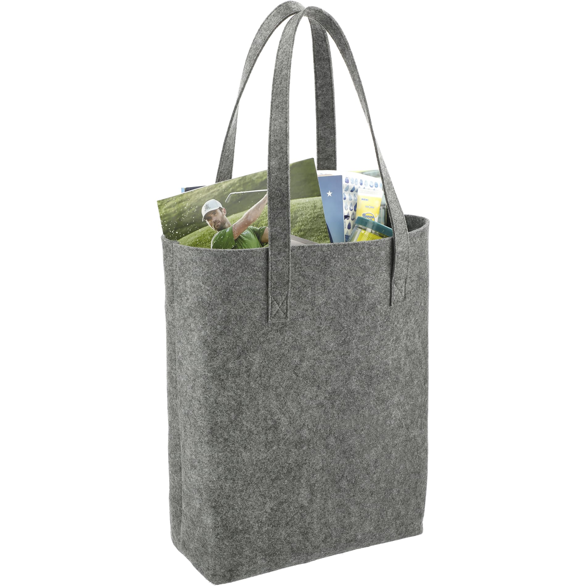 Recycled Felt Shopper Tote - Etchified - PCNA (Leed's/Bullet/Trimark) - SM-5945-SM-5945CA
