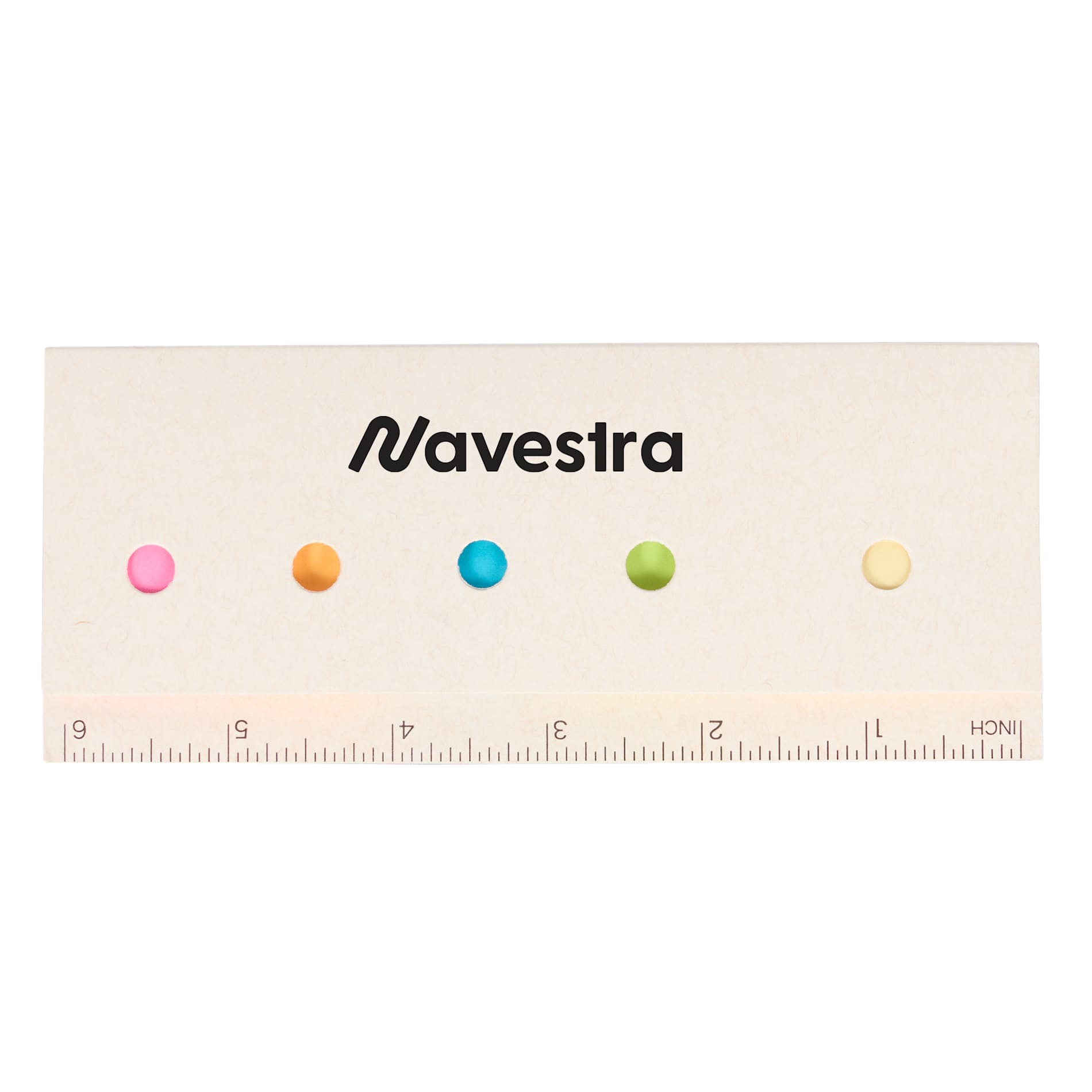 Recycled Milk Carton Sticky Notes & Ruler Pad - Etchified - PCNA (Leed's/Bullet/Trimark) - SM-9031WH