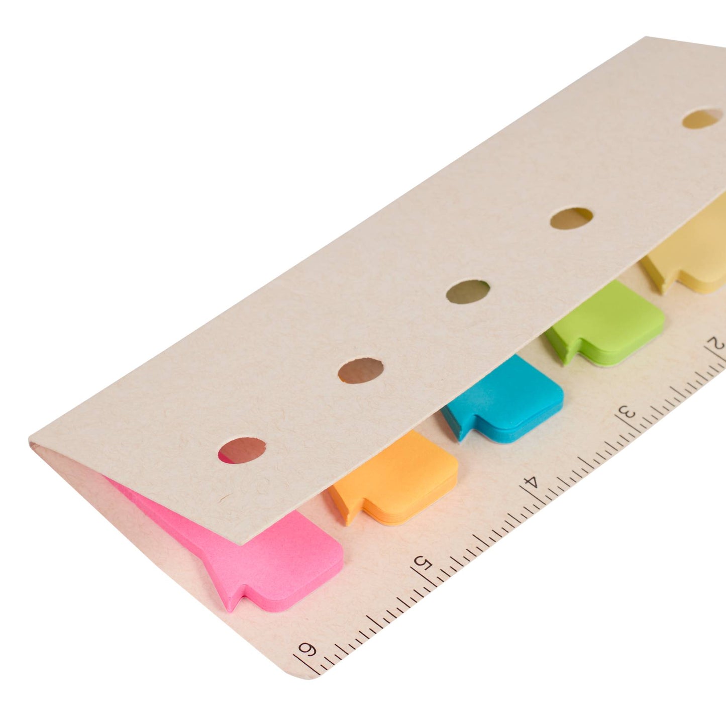 Recycled Milk Carton Sticky Notes & Ruler Pad - Etchified - PCNA (Leed's/Bullet/Trimark) - SM-9031WH