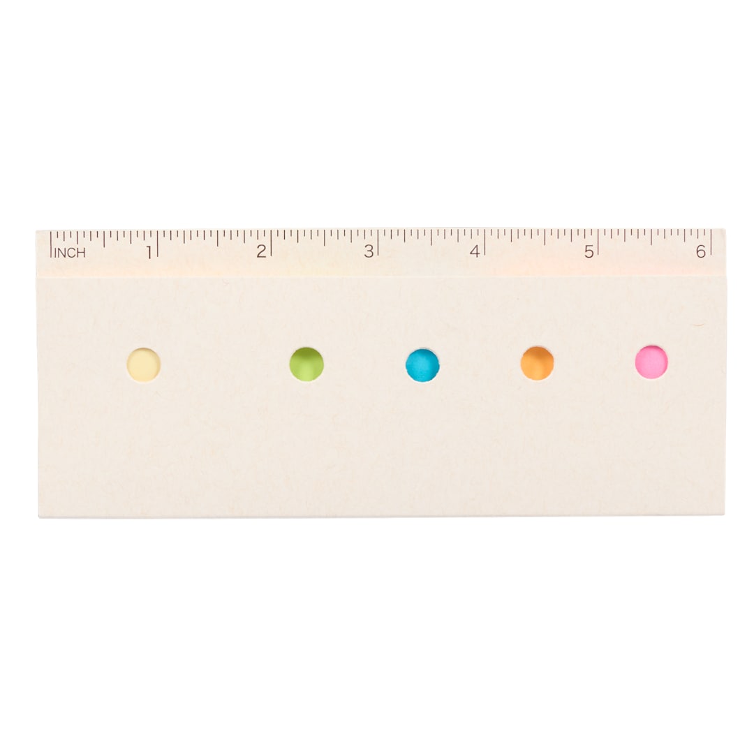 Recycled Milk Carton Sticky Notes & Ruler Pad - Etchified - PCNA (Leed's/Bullet/Trimark) - SM-9031WH
