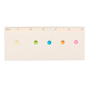Recycled Milk Carton Sticky Notes & Ruler Pad - Etchified - PCNA (Leed's/Bullet/Trimark) - SM-9031WH