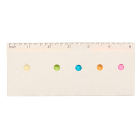 Recycled Milk Carton Sticky Notes & Ruler Pad - Etchified - PCNA (Leed's/Bullet/Trimark) - SM-9031WH
