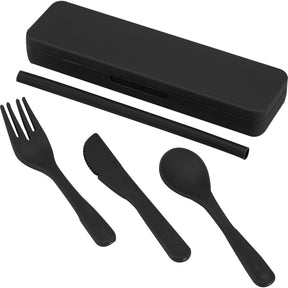 Recycled Plastic Utensil To Go Set - Etchified - GearOne - SM-2252GY