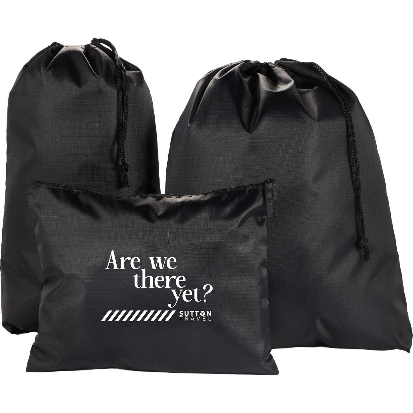 Recycled Travel Bag Set - Etchified - Etchified - 7901-31BK