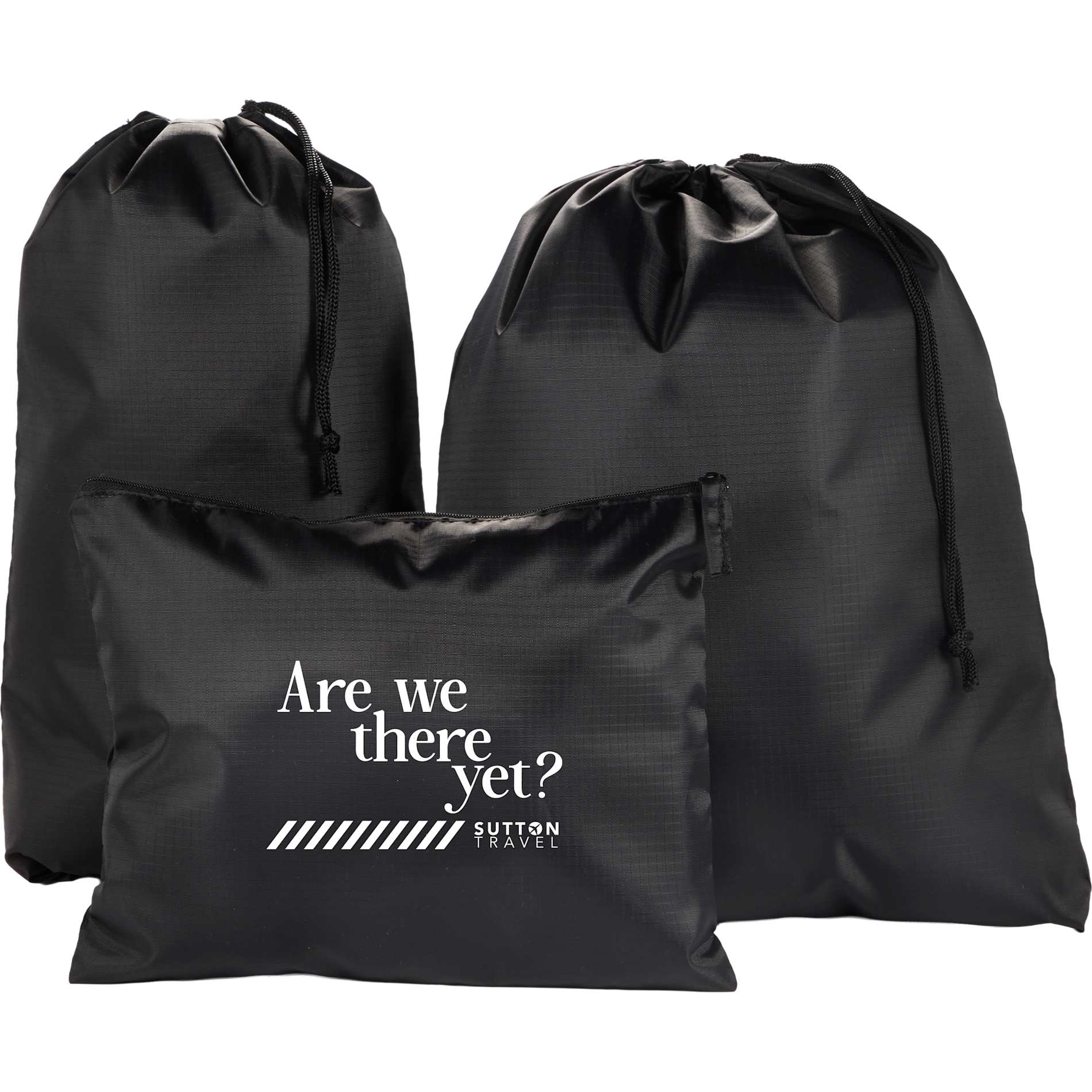 Recycled Travel Bag Set - Etchified - Etchified - 7901-31BK