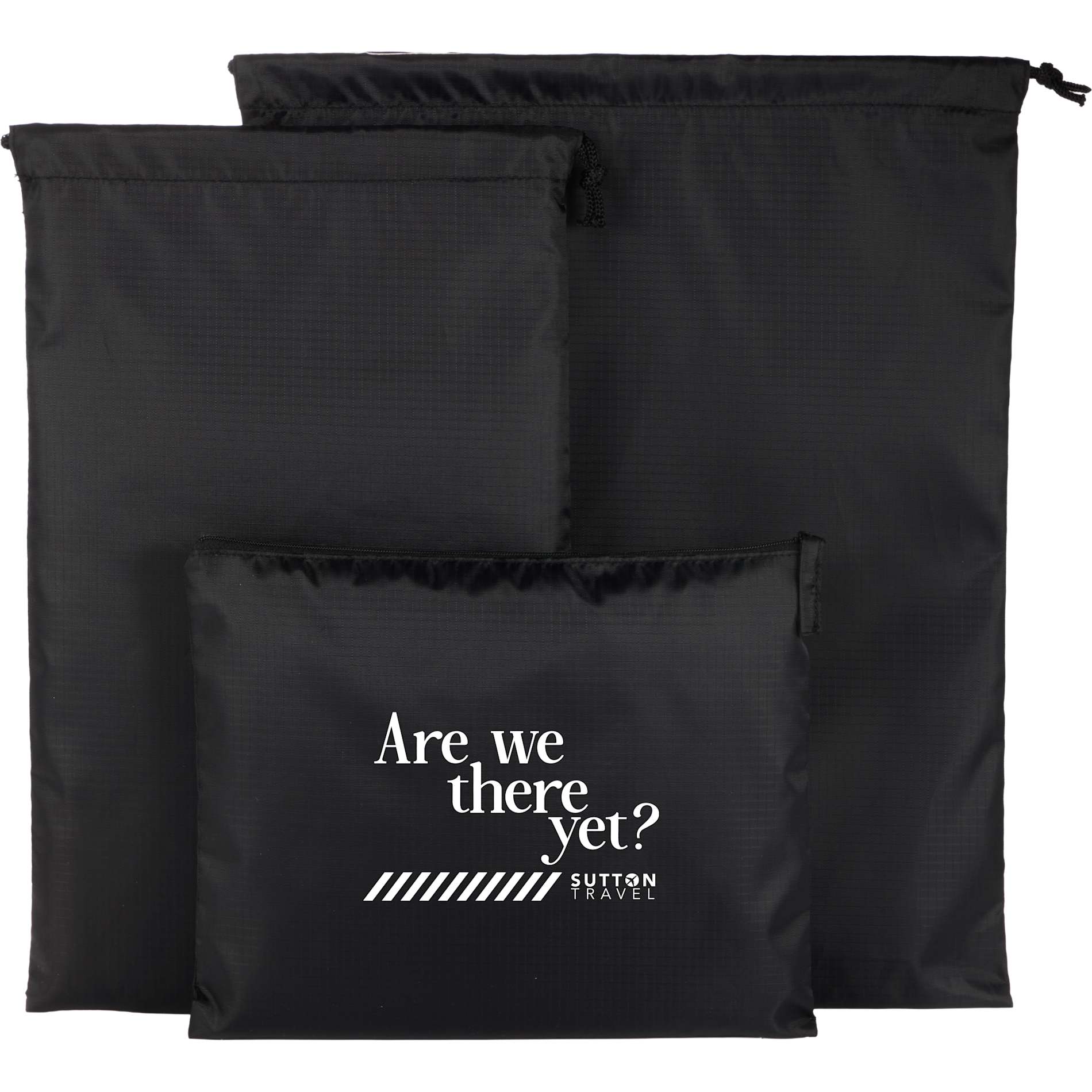 Recycled Travel Bag Set - Etchified - Etchified - 7901-31BK