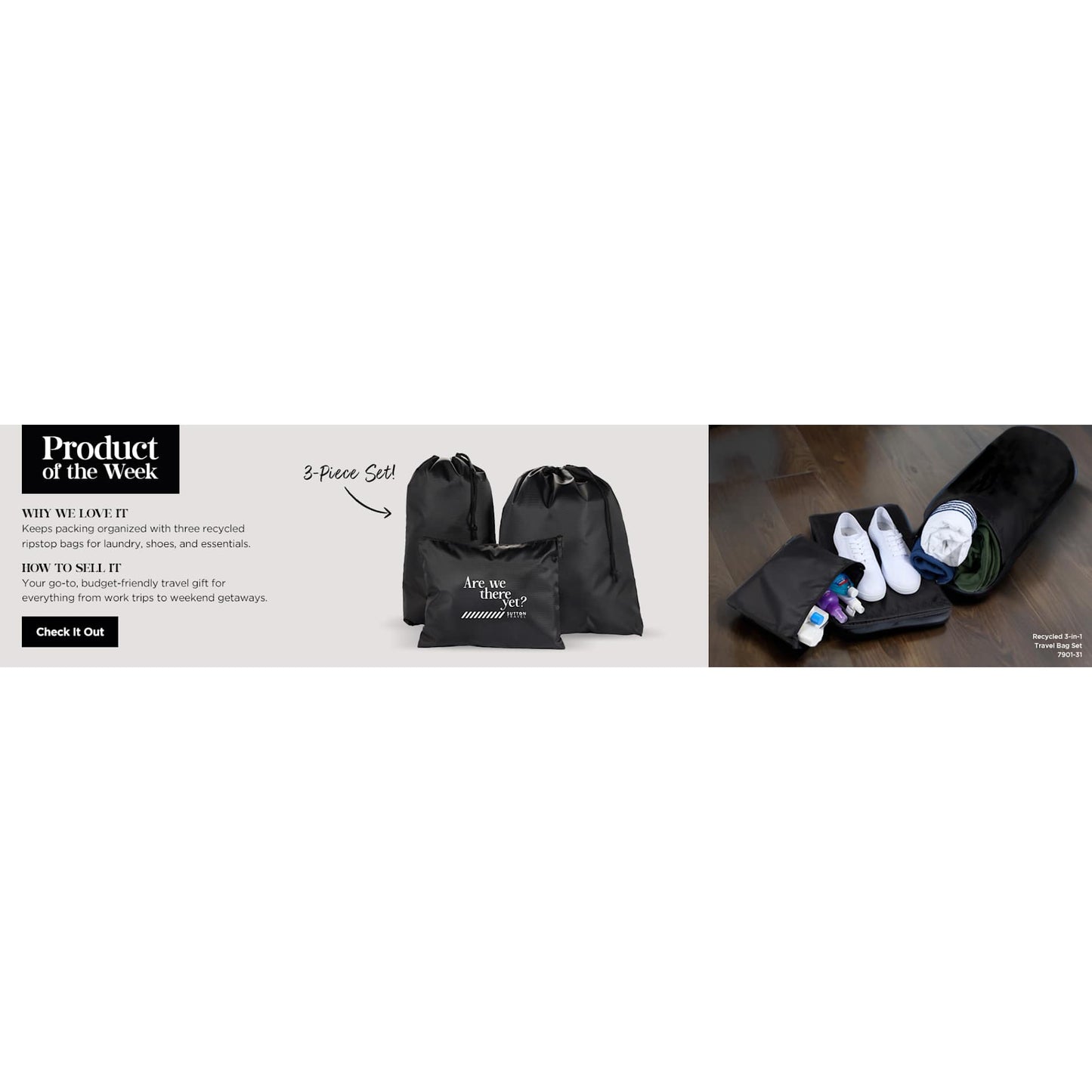 Recycled Travel Bag Set - Etchified - Etchified - 7901-31RYL