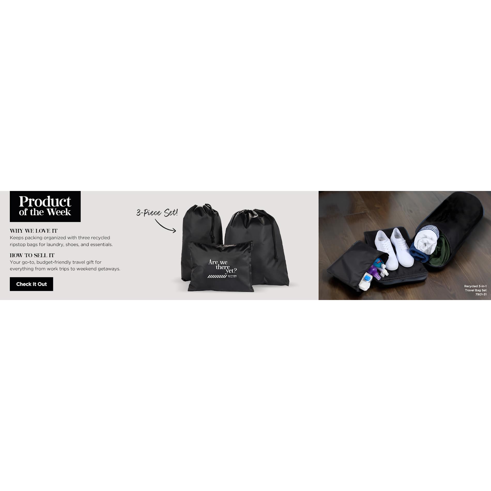 Recycled Travel Bag Set - Etchified - Etchified - 7901-31RYL