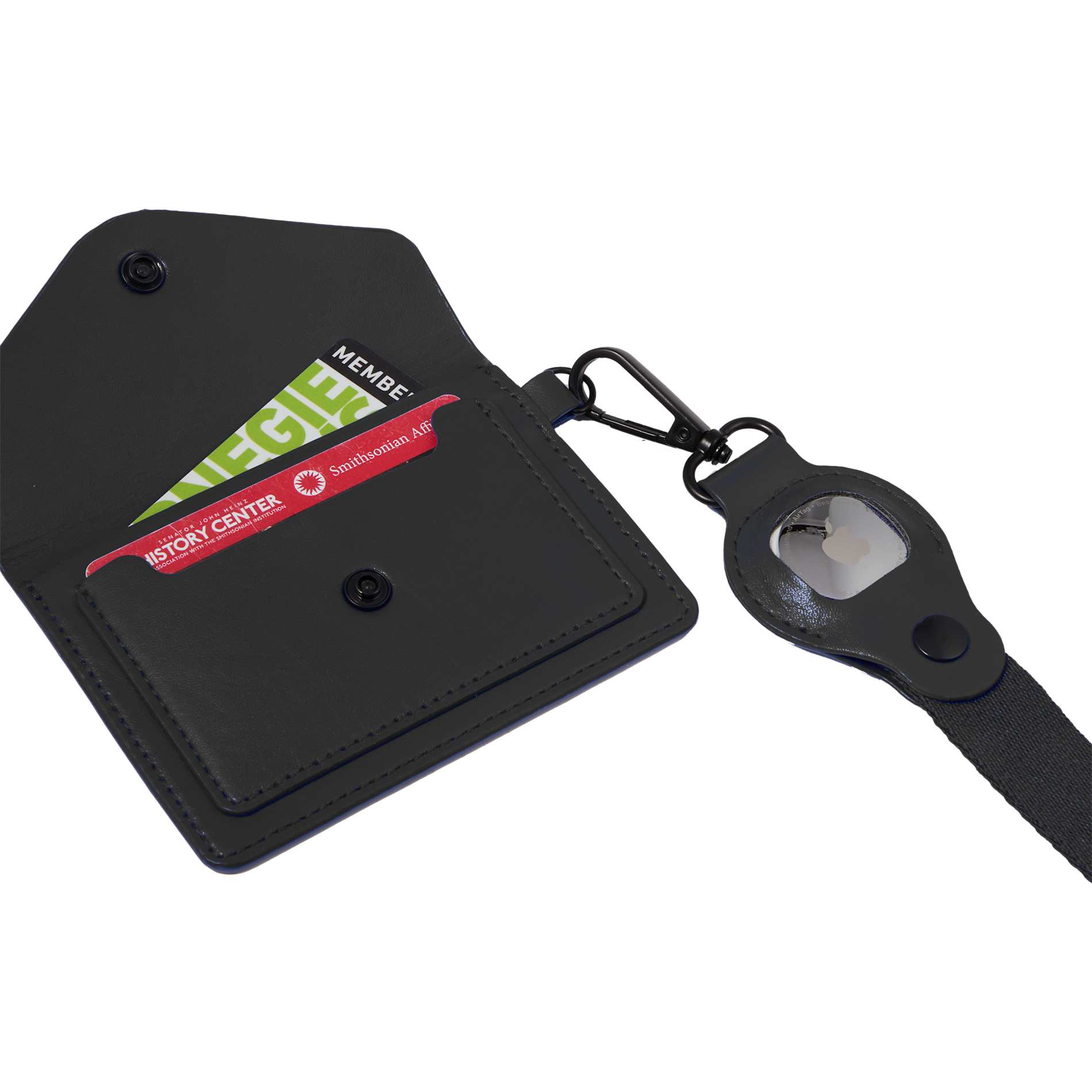 Recycled Wrist Lanyard with Card Holder - Etchified - Etchified - SM-2471BK