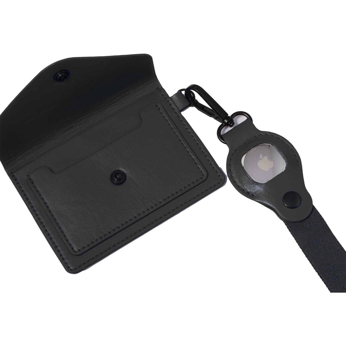 Recycled Wrist Lanyard with Card Holder - Etchified - Etchified - SM-2471BK