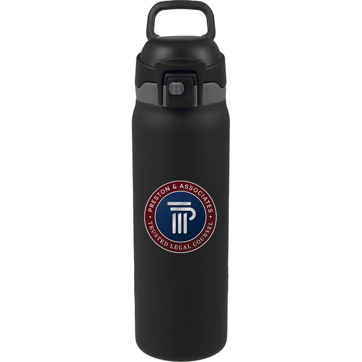 Rhine 2 in 1 Vacuum Insulated Bottle 30oz - Etchified-PCNA (Leed's/Bullet/Trimark)-1602-10BK