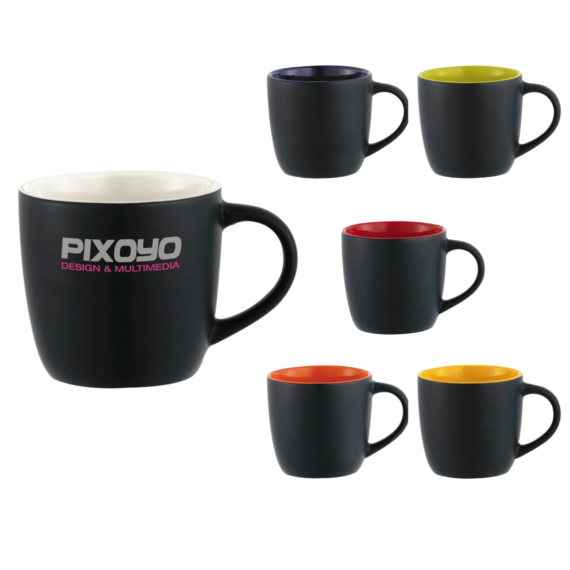 Riviera Electric 11oz Ceramic Mug - Etchified - Etchified - SM-6330BKBL