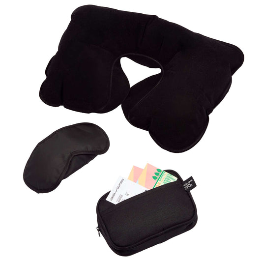 RPET Personal Comfort Travel Kit - Etchified - Etchified - SM-9465BK