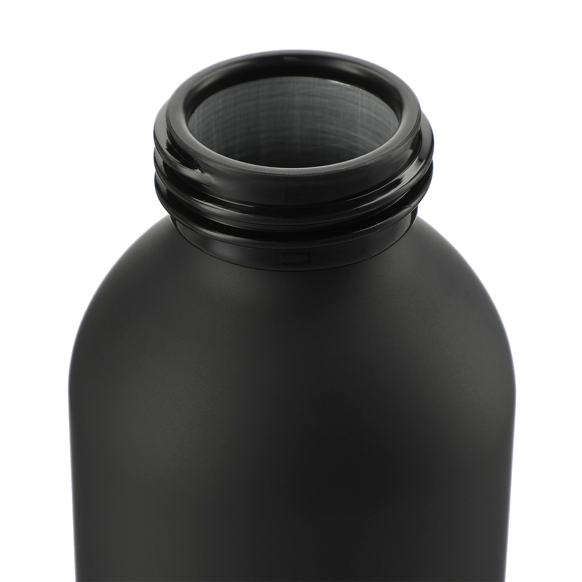 Ryze Aluminum Bottle 22 oz w/ FSC® 100% Bamboo Lid - Etchified - Etchified - SM-6928BK