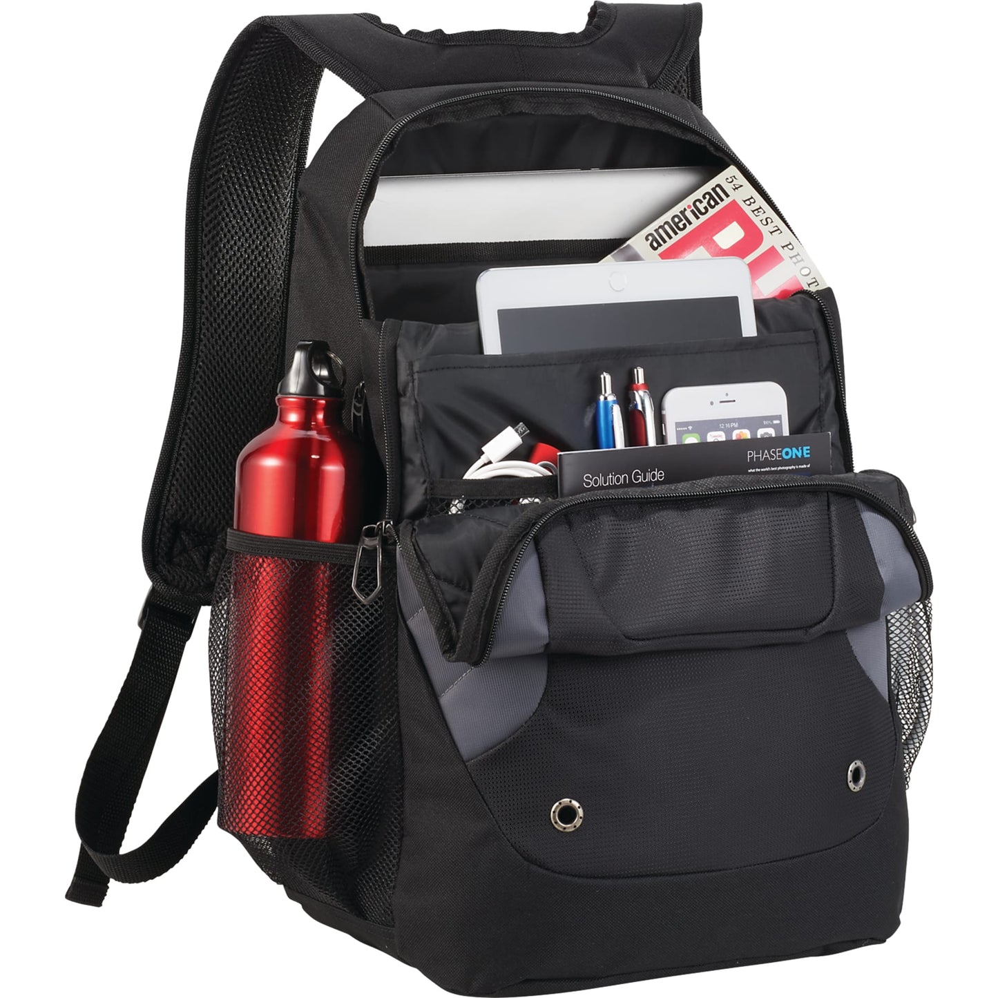 Sanford 15" Computer Backpack - Etchified - Etchified - 5790-01BK