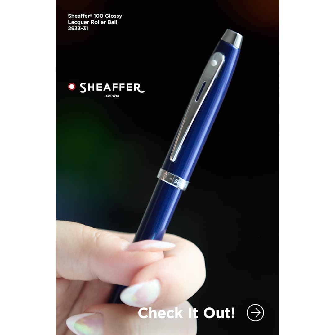 Sheaffer® 100 Glossy Lacquer Roller Ball - Etchified - Sheaffer - 2933-31BL