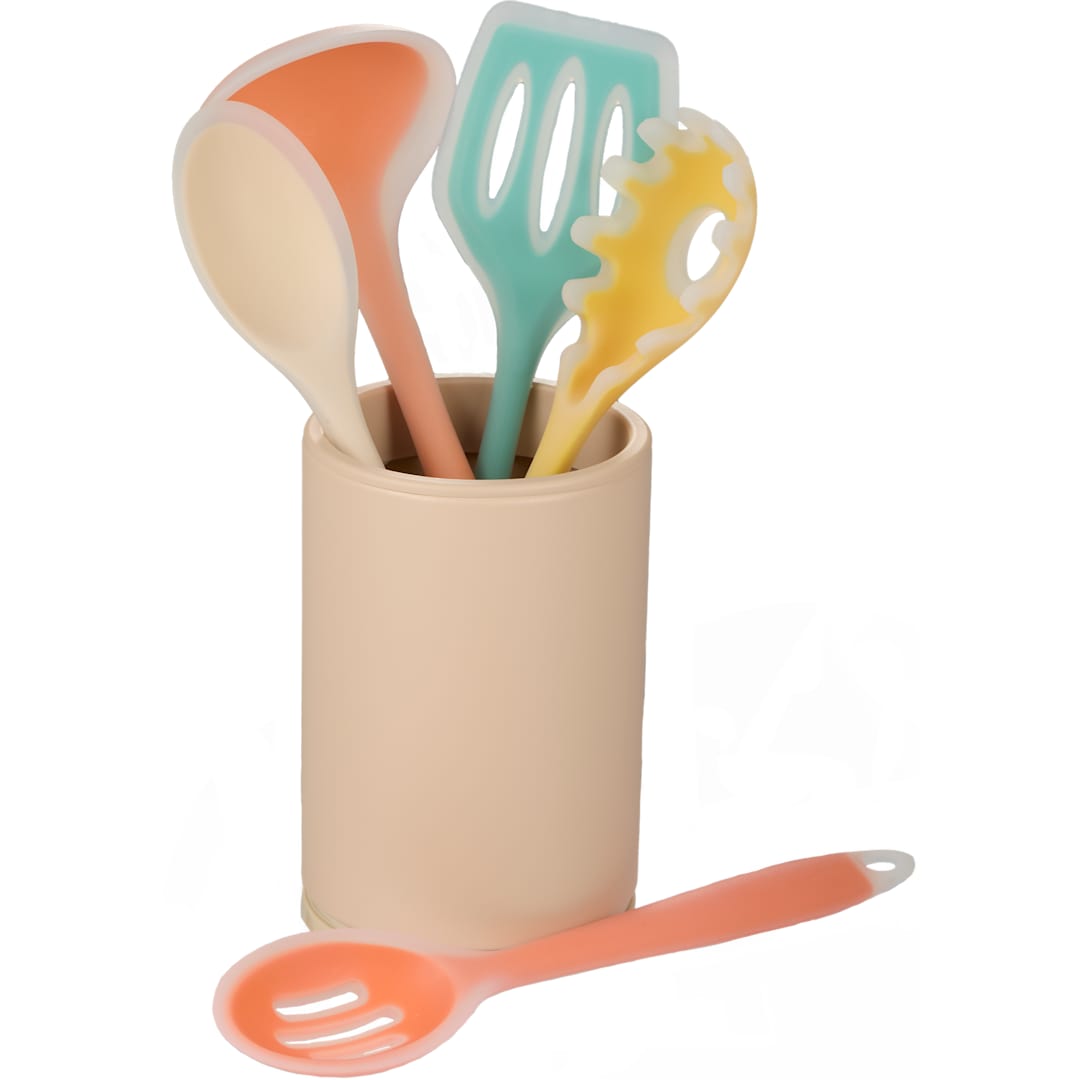 Silicone Cooking Utensil Set - Etchified - PCNA (Leed's/Bullet/Trimark) - 7773-10MT