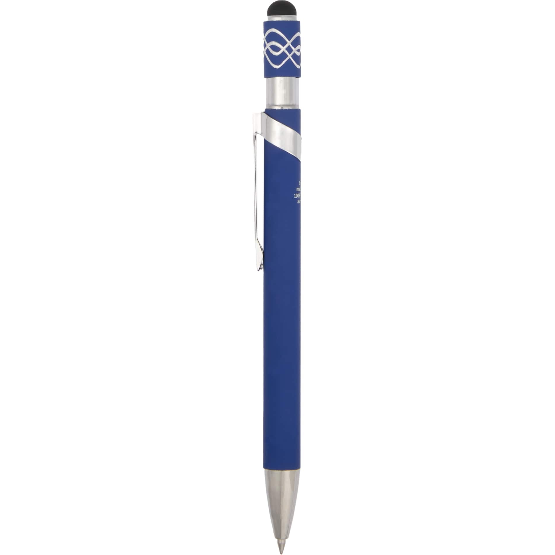 Simple Fidget Recycled Stylus Gel Pen - Etchified - Etchified - SM-5309BL
