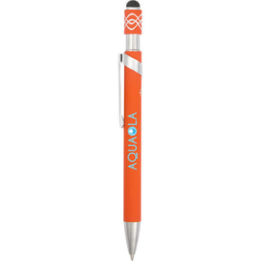 Simple Fidget Recycled Stylus Gel Pen - Etchified - Etchified - SM-5309OR